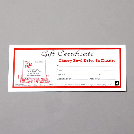Gift Certificate
